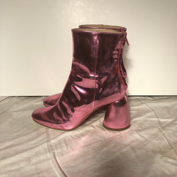 Ellery Pink Patent leather Jezebel ankle boots 37 - Picture 2 of 10